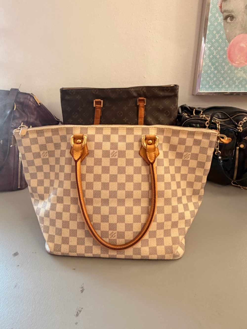 Louis Vuitton Damier Azur Saleya MM LIKE NEW! OPEN TO OFFERS!!!